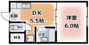 ペントハウス馬場町の物件間取画像